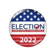 Election 2022 USA Button