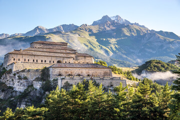 View at the Fort of Victor Emmanuel in Savoie department - France - obrazy, fototapety, plakaty
