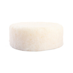 Solid shampoo bar isolated on white. Hair care
