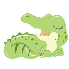 Obraz premium Close Eye - Crocodile