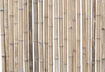 Fototapeten bamboo wall in transparent background. © Ammak