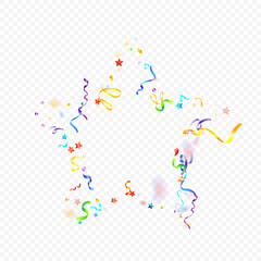 ribbon spiral confetti carnival color shine gift