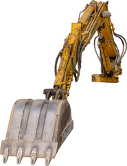 Backhoe arm isolated