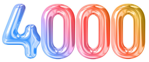 4k followers number gradient clip