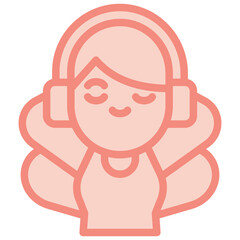 listening two tone icon