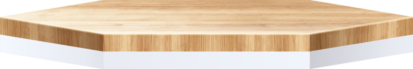 Wood podium presentation mock up, show cosmetic product display stage pedestal background design