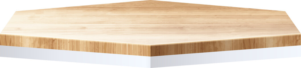 Wood podium presentation mock up, show cosmetic product display stage pedestal background design