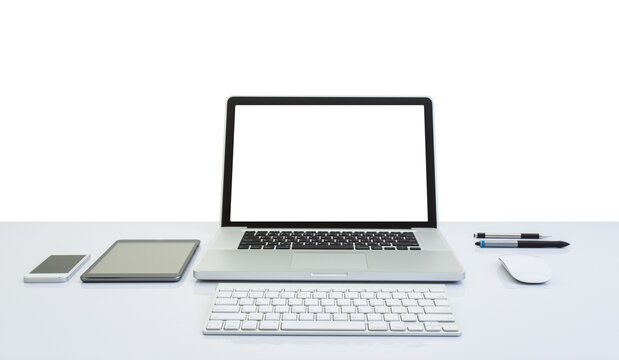 Blank screen laptop computer