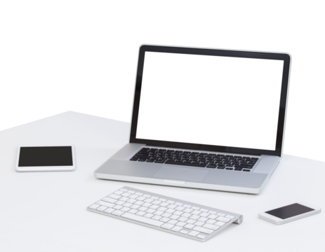 Blank screen laptop computer