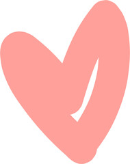 Pink hearts on a white background. - 522443269