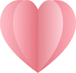 Pink hearts on a white background. - 522443273