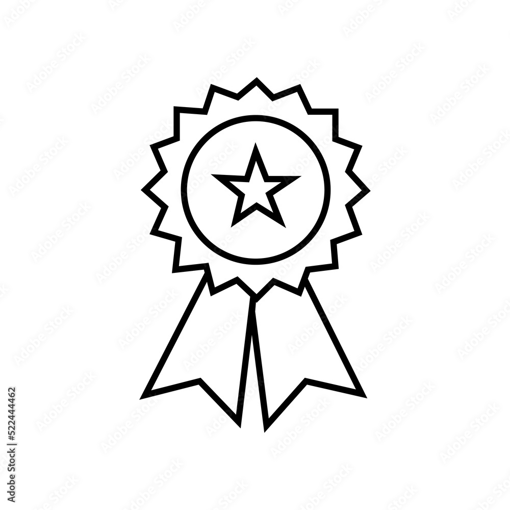 Aufkleber medal icon vector for computer, web and mobile app