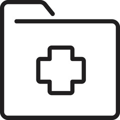 Fototapeta premium Document Medical Record Health Icon Design 
