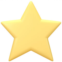 3d star icon in yellow color, for UI, poster, banner, social media post. 3D rendering