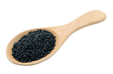 Basil seeds on transparent background png file