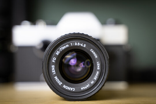 Old camera on a desk