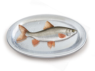 vanudoise  , poisson, plateau, pêche, aliment, frais, fruits de mer, mer, animal, ailette, sain, queue, fond blanc, argent, attraper, repas, cuisiner, plat, viande, fraîcheur