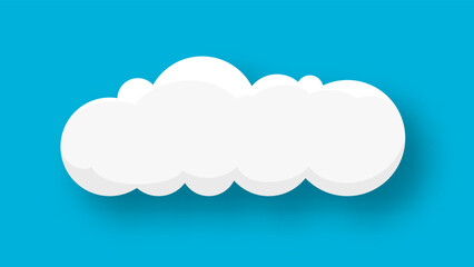 Cloud on a blue background