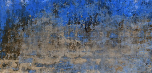 old wall grunge texture blue stone background