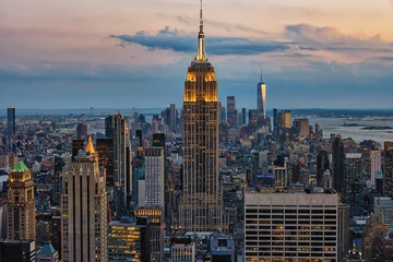 Foto auf Acrylglas Empire State Building The skyline of New York City, United States