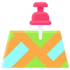 Pushpin on map icon, location map and navigation vector