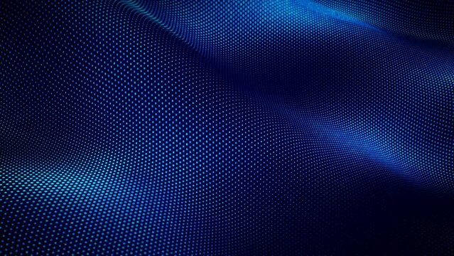 Abstract Hexagons Blue Technology Background