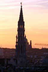 Obraz premium Sunset in Brussels