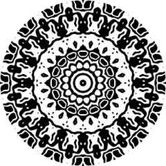 spiritual symbol round ornament