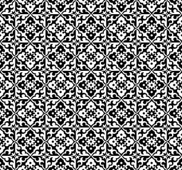 Abstract patterns Cross doodles black and whit