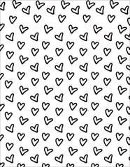 Black and White Doodle Background