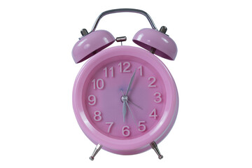 Pink clock, six o'clock