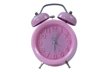 Pink clock, six o'clock