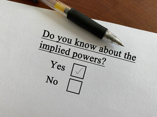 Questionnaire about politics