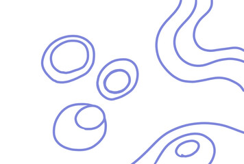 Obraz premium Abstract freeform organic line contour drawing