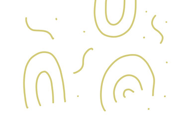 Abstract freeform organic line contour drawing