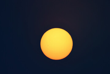Sol al atardecer