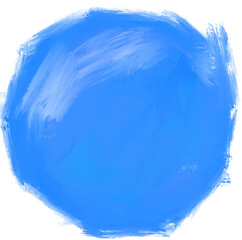 blue circular circle sphere oil painting stroke texture shape box artistic art