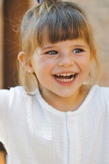 portrait of a little child in sibiu romania 