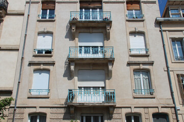 Obraz premium flat building in nancy in france 