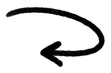 Arrow hand drawn icon.