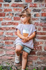 portrait of a little child in sibiu romania 