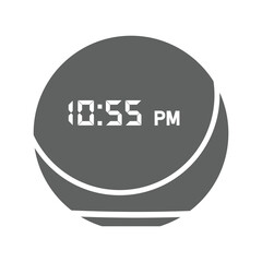 Alexa, 4th, speaker, smart icon. Gray vector graphics.