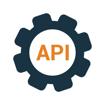 Api, application, interface icon. Simple editable vector graphics.