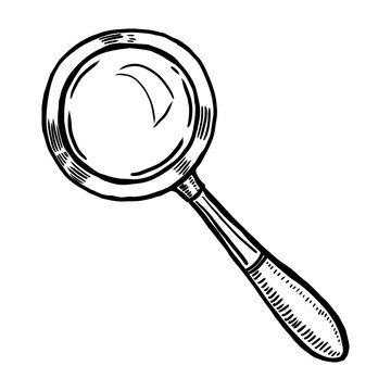 recommend clip art: magnifier vector illustration isolated on white background