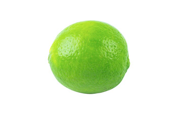 Fresh lime isolated on white background with clipping path