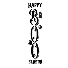 Happy boo porch sign svg