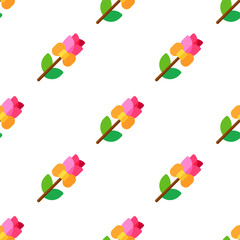 Single rose pattern. rose concept. flat trendy Vector seamless Pattern, background, wallpaper