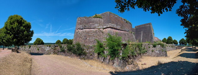 Zitadelle von Bitche, Panorama der militärischen Festung in Grand-Est, Frankreich
