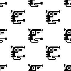 Single Revolver pattern. Revolver concept. filled trendy Vector seamless Pattern, background, wallpaper