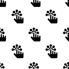 Obraz premium Single Tap pattern. Tap concept. filled trendy Vector seamless Pattern, background, wallpaper